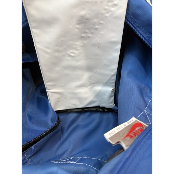 Nike Duffle Bag Large 80s 90s Blue Work-out Gym Travel Carry-all Basketball Bag - Picture 15 of 16